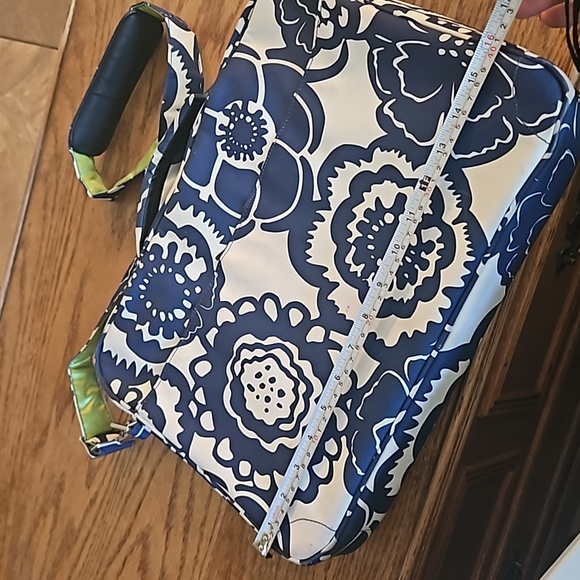 Ju-Ju-Be GigaBe Laptop Carrier - Cobalt Blossom - Navy Blue White - Picture 13 of 15